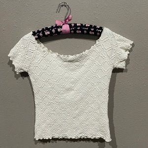 NWOT. Waffle weave knit top